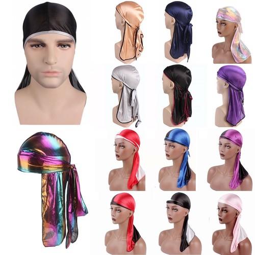 Unisex Stain Turban Bandana Doo Durag Pirate Tail Cap Riding Hijab Wrap Hat