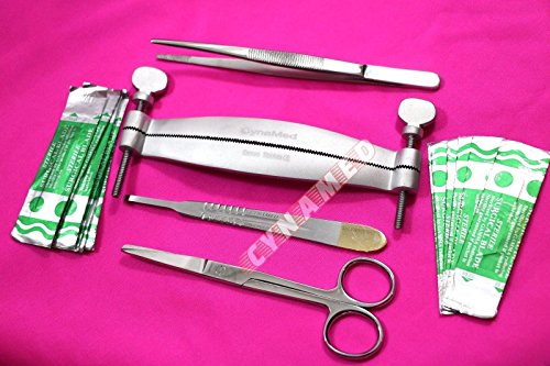PREMIUM Pitbull Dog Ear Cropping Clamp Guide Tools Kit, Veterinary Instruments