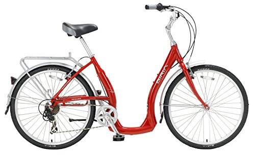 BIRIA Easy Boarding 7 Speed Step Through Cruiser Bicycle Red