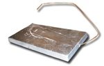 Zinc Anode Hang Overboard w/Copper Wire 3 inches X 6 inches About 2.5 pounds