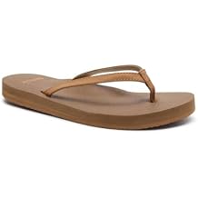 Sanuk Yoga Joy Womens Flip Flop | Yoga Mat Footbed | Yoga Sandals For Women | Women's Beach Sandals | Memory Foam Footbed
