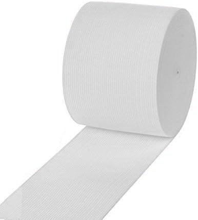 COTOWIN 3-inch Wide White Heavy Strong Knit Stretch Elastic 10 Yards