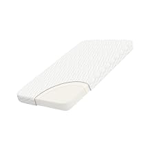 WELLZEE Rectangle Bassinet Mattress 35"x20", fit for AirClub, AMKE 3in1, Besrey, Dream On Me Skylar, Evolur and Most Rectangle Bedside Sleeper, 100% Breathable Cover, Strong Supportive Foam