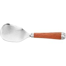 Serving Spoon: Stainless Steel Non-stick Rice Spoon Paddle With Wooden Handle - Heat-resistant Food Utensil For Serving Rice
