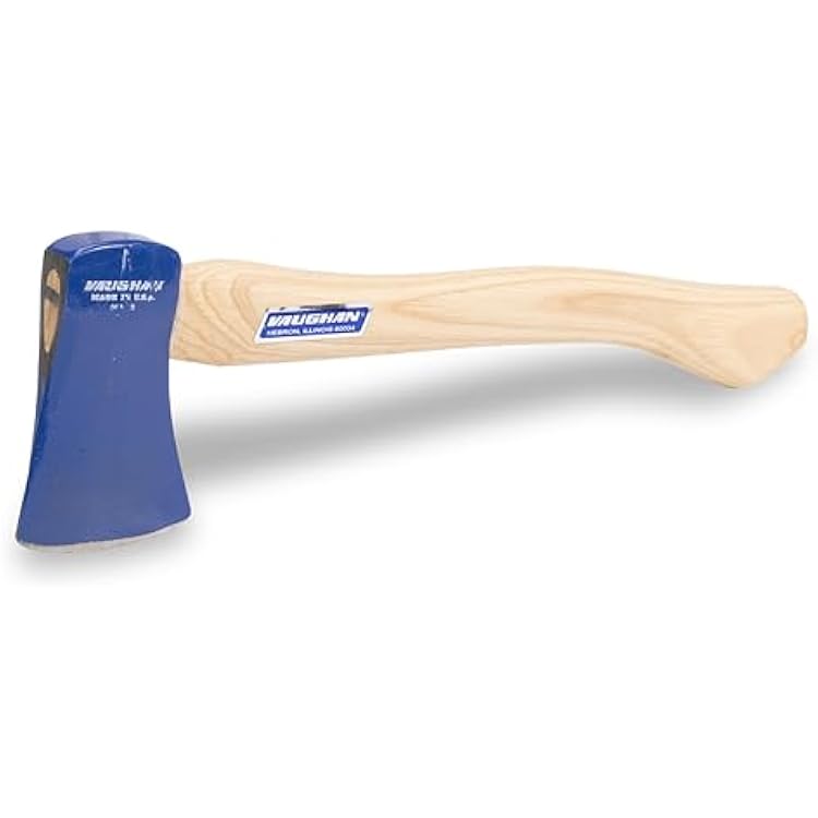 VAUGHAN Sportsman Camp Axe, Made in The USA, Fits in Tackle Box, 10 Inch Hickory Handle, VN33301