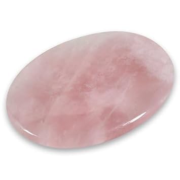 Rose Quartz Palm Stone ~70x50mm