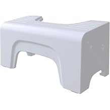 Squatty Potty Fold N Stow Compact Foldable Toilet Stool, White, 8", 1 lb