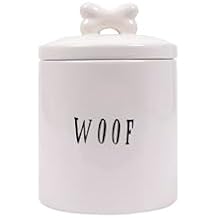 Creative Co-Op Woof Jar with Bone Handle on Lid