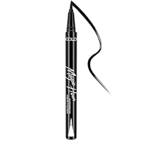 Kleancolor Magic Hour Waterproof Black Eyeliner Pen | Felt-Tip | Long-Lasting (1, Black)