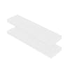 HDPE Block PE Polyethylene Rectangular Hard Solid Plastic Tapping Block High Density Sheet Great for DIY Projects for Machining Home Floor Improvement(3/4" x 12" x 3",2pcs White)