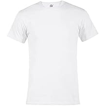 Soffe Men Adult 5.2 oz. Short Sleeve Tee, White, 100% Cotton, Small