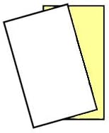 250 Sets, Legal Size, 8.5 x 14, NCR 5889, 2 Part Carbonless Laser - Inkjet Printer Paper, White-Canary