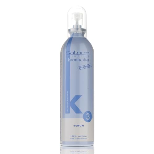 SALERM - Hair Serum - Keratin Shot Finish Serum - 100 ml - Final Touch for Keratin Shot - Conditioning and Shine - Anti-Frizz - Repairs Split Ends - Eliminates Static