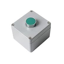 Cast Aluminum Push Button Switch Control Box Explosion-Proof Junction Waterproof Enclosure Emergency Start Stop(1P Reset)