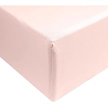 Copper Pearl Premium Knit Baby Crib Sheets for Standard Mattresses, Breathable and Soft, Blush