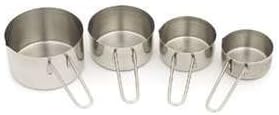 Royal Industries - Set of 4 Stainless Steel Measuring Cups