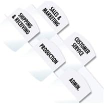 Redi-Tag Laser Index Tabs Large, White, 100 tabs per Package