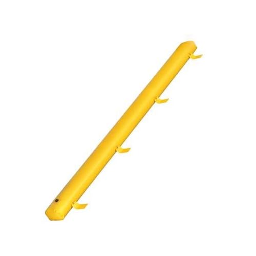 Happybuy Flood Bag, 24 ft Length x 12 in Height, Reusable PVC Water Diversion Tubes, Lightweight with Excellent Waterproof Effect for Doorways, Garages, Yellow