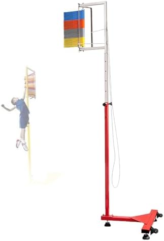 Jump Tester Equipment,Vertical Jump TesterVertical Jump Tester, Floor Standing High Jump Training Equipment, for Kids Youth Adults Jumping Test, Vertical Jump Measuring Tool with Pulleys,1.4