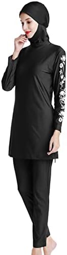 YEESAM Muslim Swimsuits for Women Girls Plus Size Full Coverage Swimsuit Islamic Modest Bathing Suits Burkini Print