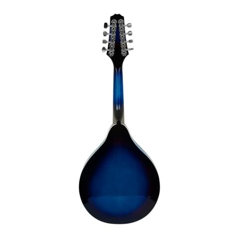 Mandolin Guitar with Rosewood Body & Black Trim Smooth, Pure-Tone A-Style String Instrument for Beginners, Plucked Mandolin with Full Sound & Comfortable Playability