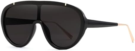 FEISEDY Sunglasses Women Oversized One Piece Frame UV400 Sun Glasses Trendy Retro Shades B2580