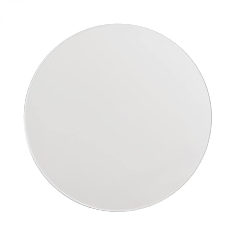 KASTLITE Pure White Opaque Acrylic Round Craft Disc, 4.25" Diameter, 5-Pack