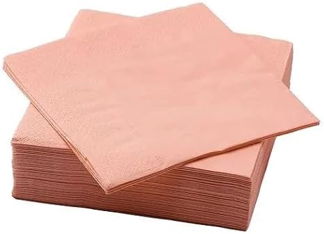 IKEA FANTASTISK peçete, turuncu-pembe, 33x33 cm, 50 adet