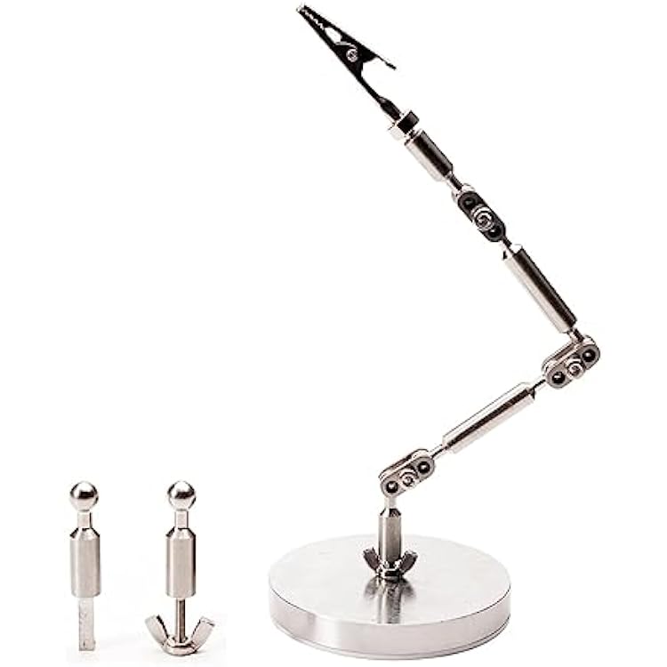 Armature Rigging Kit for Stop Motion Animation, Stainless Steel Rig Arm, DIY Stop Motion Armature Kits, Support Your Charactors Movement, with 3 Connectors