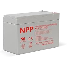 NP12-7Ah AGM Rechargeable Maintenance Valve Regulated Sealed Lead Acid Battery with F2 Terminal Compatible with UPS