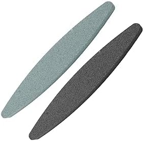 2 Pcs Sharpening Stone, Grit 180 & 240 Whetstone, Sharpening Stones for Garden Tools, Silicon Carbide Knife Sharpener Stone Aluminum Oxide Whetstone for Scythe, Garden Shears, Axe and Lawnmower Blades