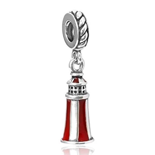 Dangle Princess Lighthouse Tower Charm Bead for Charms Bracelets