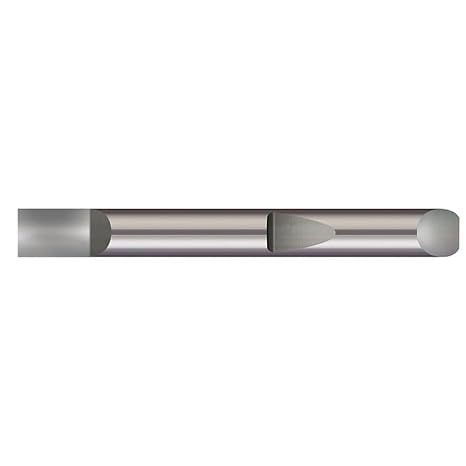 Micro 100 QSP-187-2.0 Half Round Blank - Quick Change, 3/16" Shank Dia, 2" OAL, Uncoated