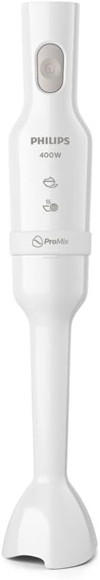 Philips 3000 Serisi El Blenderi ve Ölçü Kabı, 400W Motor, ProMix Teknolojisi, Sıçramayı Önleyen Bıçak Koruması, Ergonomik Tutuş, Kompakt Tasarım (HR2520/00)