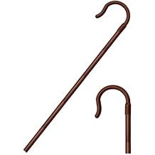 Poen Easter Shepherd's Staff Hook Prop Costume 5Ft Tall Walking Cane Stick Plastic Crook Staff Shepherd Cosplay Accessory