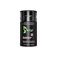 Ustar Hair Building Fibers for Thinning Hair 12g Conceals Hair Loss Instantly Thicker Fuller Natural Look 9 Shades for Women & Men (Auburn)