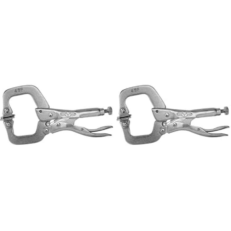 IRWIN VISE-GRIP C Clamp, Locking with Swivel Pads, 4-inch 165 Pack of 2