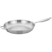WINCO Tri-Ply Frying Pan, Silver