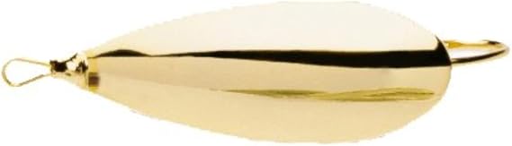 Johnson SM1/4-GLD Tackle Box Standard Minnow Spoon, Gold, 2-Inch, 1/4-Ounce