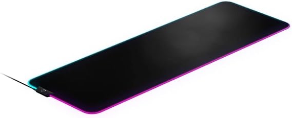 Steelseries Qck Prism Cloth Oyuncu Mouse Pedi, 2 Bölgeli RGB Aydınlatma, Gerçek Zamanlı Etkinlik Aydınlatması, Boyut: XL