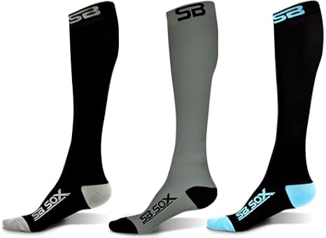 SB SOX - 3 Pairs Size Large Compression Socks