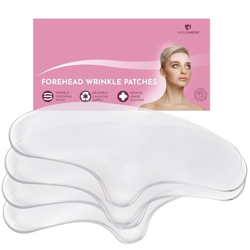 Forehead Wrinkles Reusable Silicone Patches - Anti-wrinkle Facial Tape Mask For Deep Frown Lines Removal - Overnight Wrinkle Remover Patch - Antiwrinkle Skincare Face Eye Anti Line Eraser Sheets