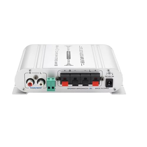 400W ST-838 Power Amplifier 12V 2.1Channel Powerful Stereo Audio HiFi Car Home