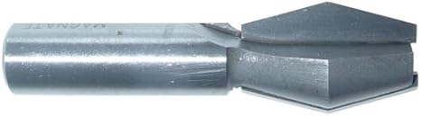 Magnate 5401 14 Degree Butterfly Spline Router Bit - 3/4" Cutting Diameter; 1-1/8" Cutting Height