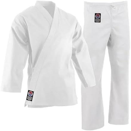 Pro Force 6oz. Traditional Karate Uniform Karate Uniform - White , 0000