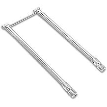 Uniflasy 7507 27 Inch Grill Burner Tubes for Weber Spirit 210/200 Series E-200 E-210 S-200 S-210 (with Side Control), Spirit 500 Genesis Silver A Stainless Steel Gas Grill Burner Tube Kit