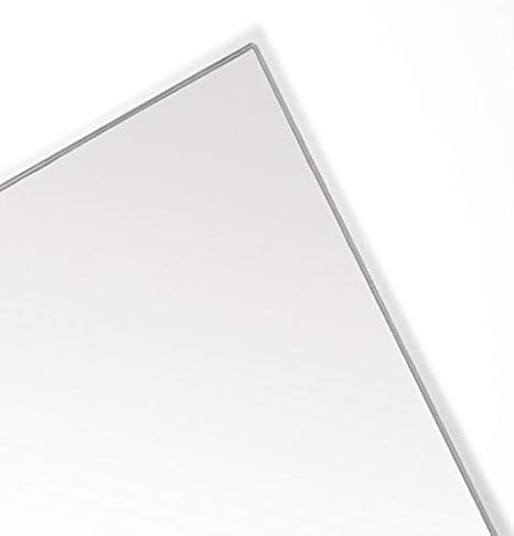 Polycarbonate Sheet, Clear, 0.062" Thick, 12" W x 12" L (Pack of 4)