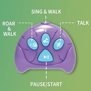 Koonie Remote Control for Reversible Sequins Dinosaur Toy(for 2-7 Years Old Kids Toddler)