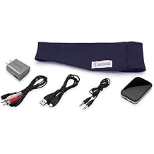 SleepPhones TellyPhones Listen to TV Wirelessly from Bed | Ultra Thin Speakers | Includes Micro USB for Recharging | Up to 10 Hours Playback (Small, Nighttide Navy)