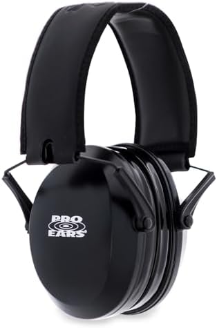 Pro Ears Ultra Gel 22 Noise Reduction Ear Muffs, Lightweight & Slim wAviator Gel Ear Seals, Shooting Ranges, Construction, and Loud Events, 8.5 oz